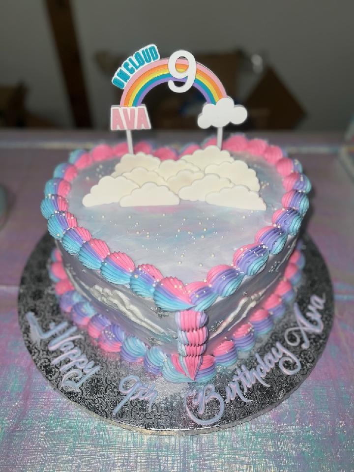 On Cloud 9 Cake Topper