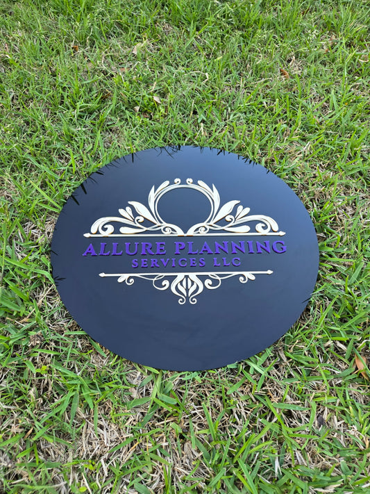 Round Logo Sign