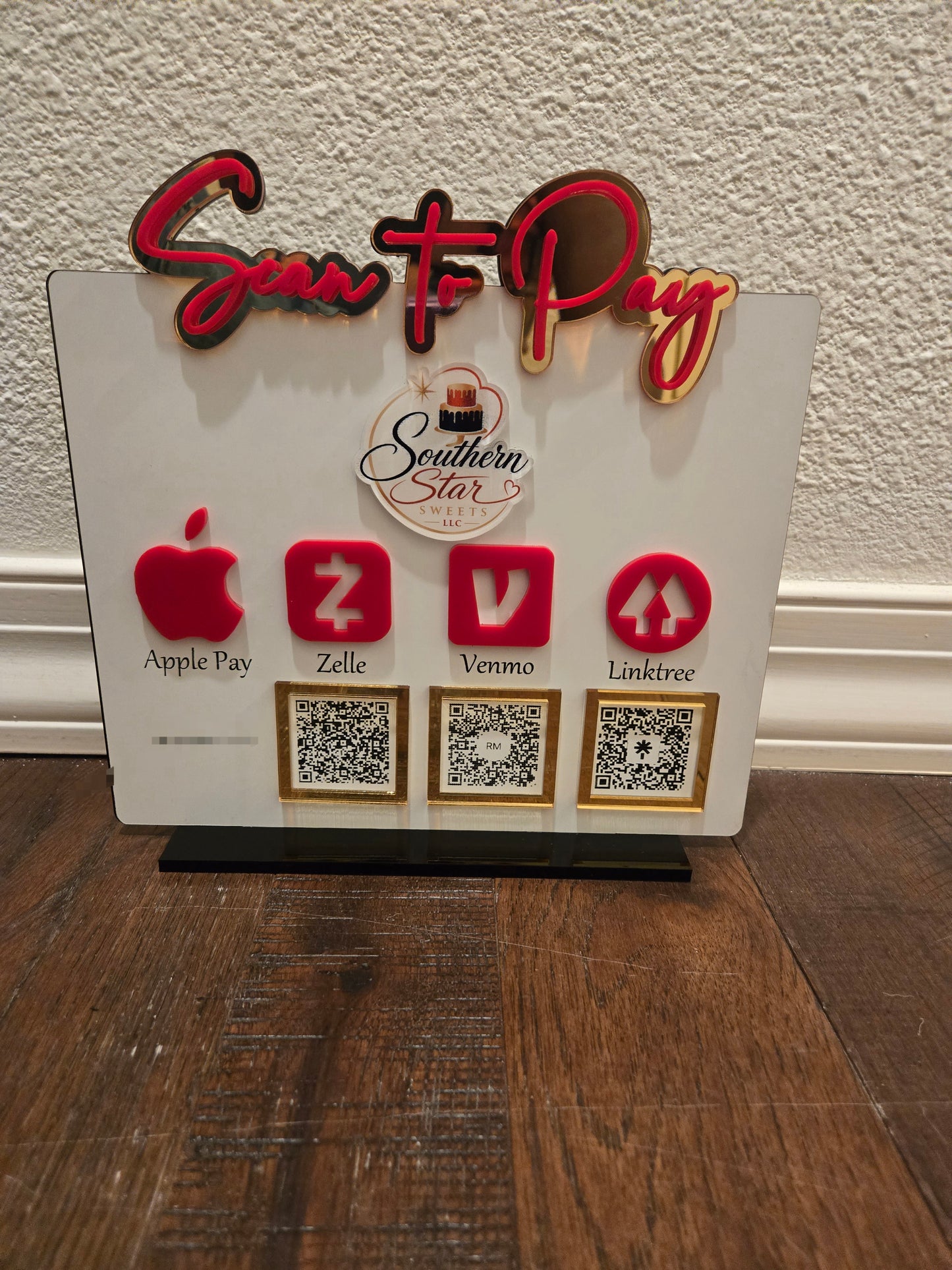 Scan to Pay Sign With Logo