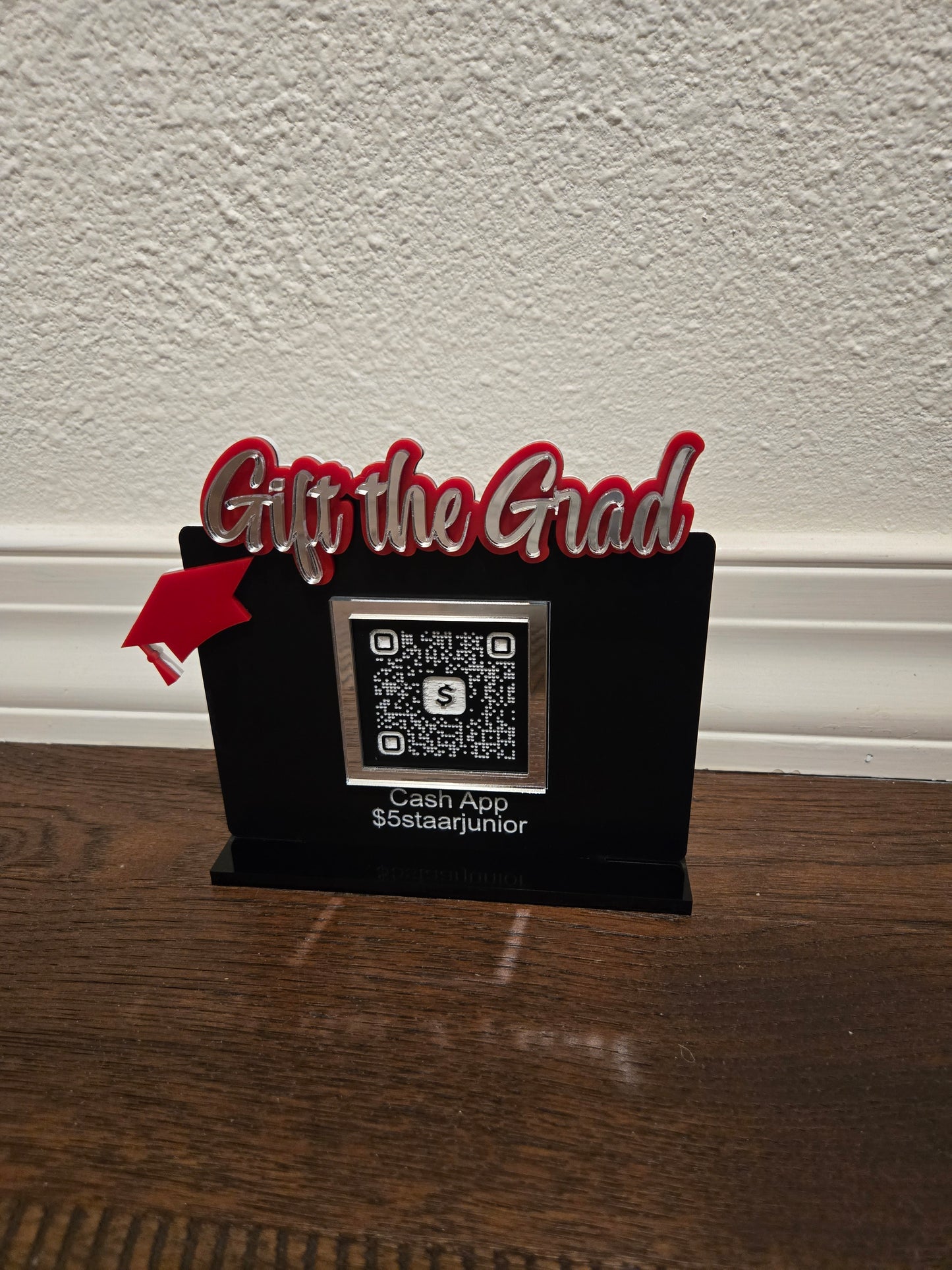 Gift the Grad QR code sign