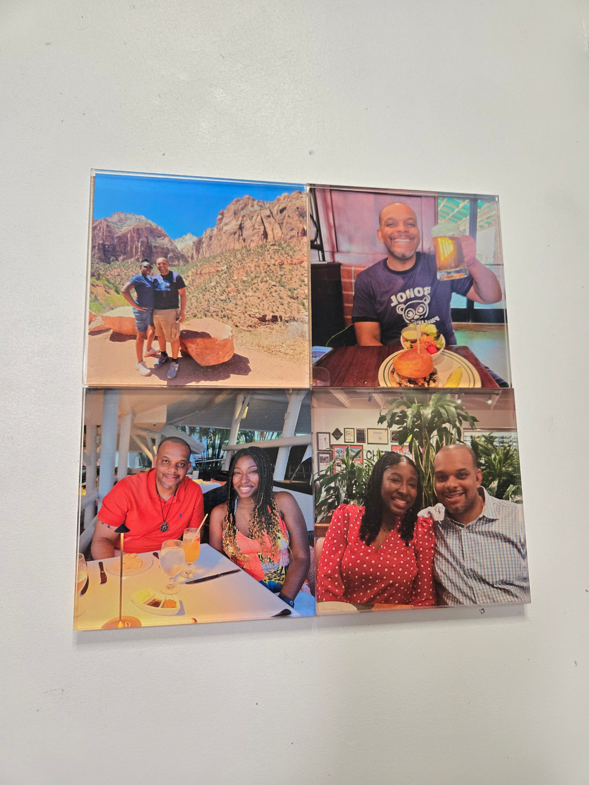 Custom Acrylic Photo Coasters
