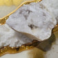 Close up of quartz geode