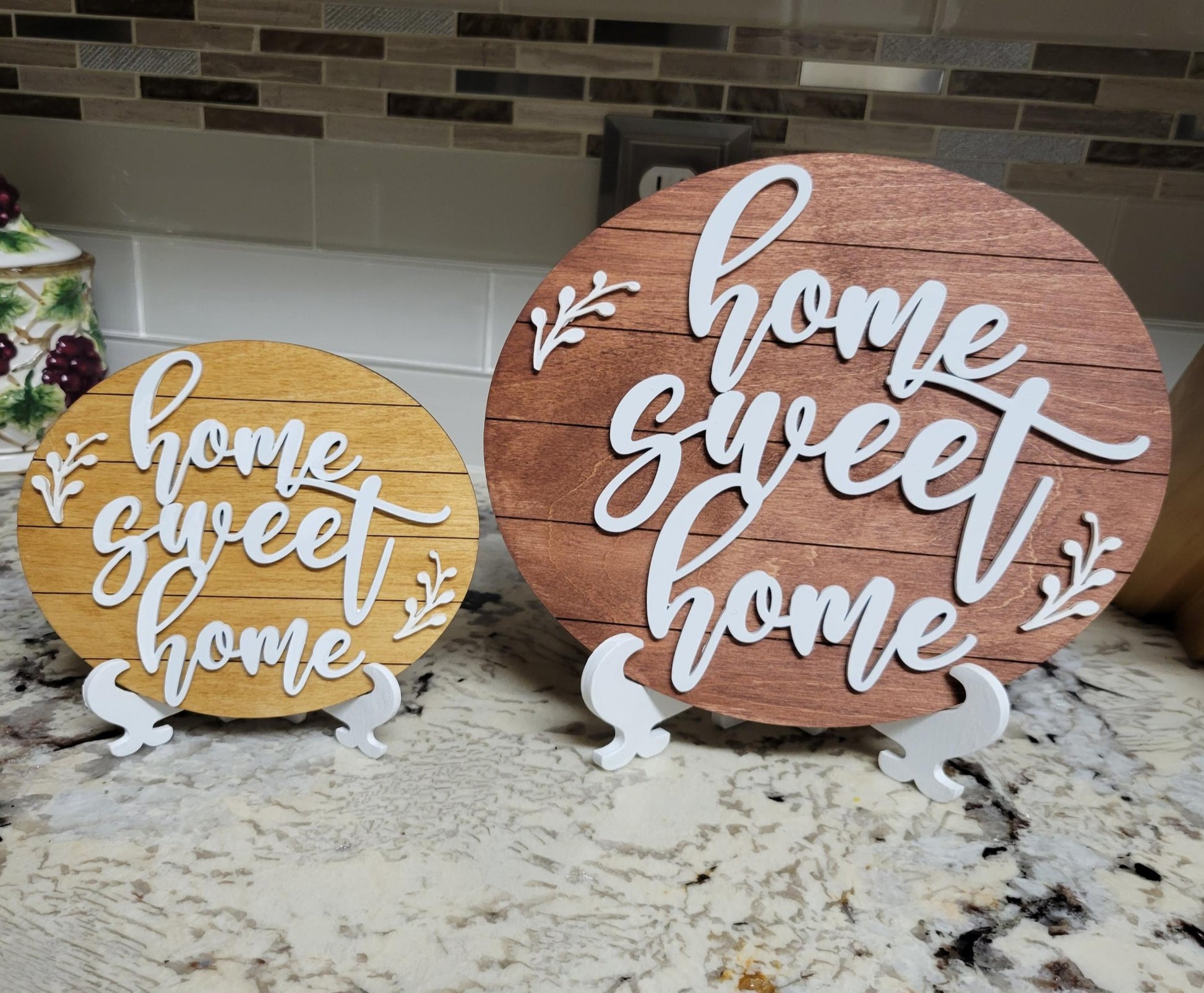 home sweet home counter or tray display