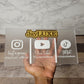 Frosted Acrylic Social Media Sign
