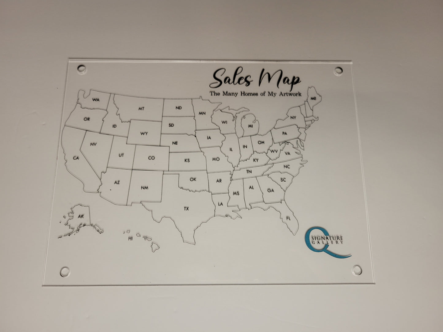 Personalized US Sales Map