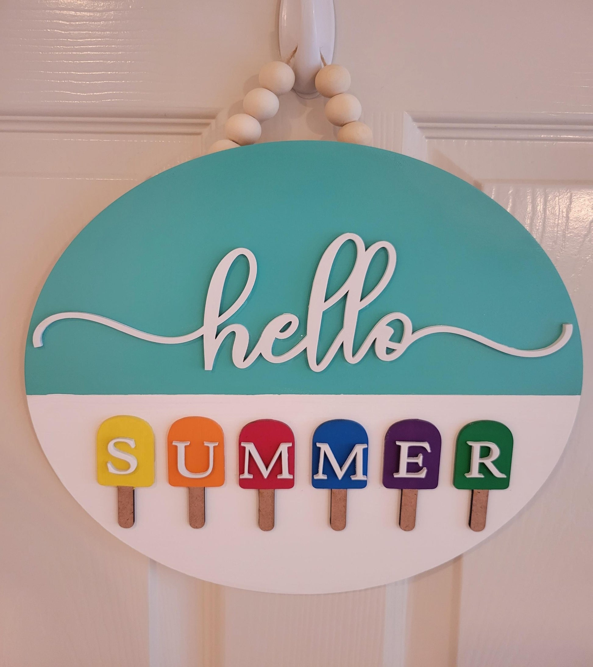 hello summer door hanger