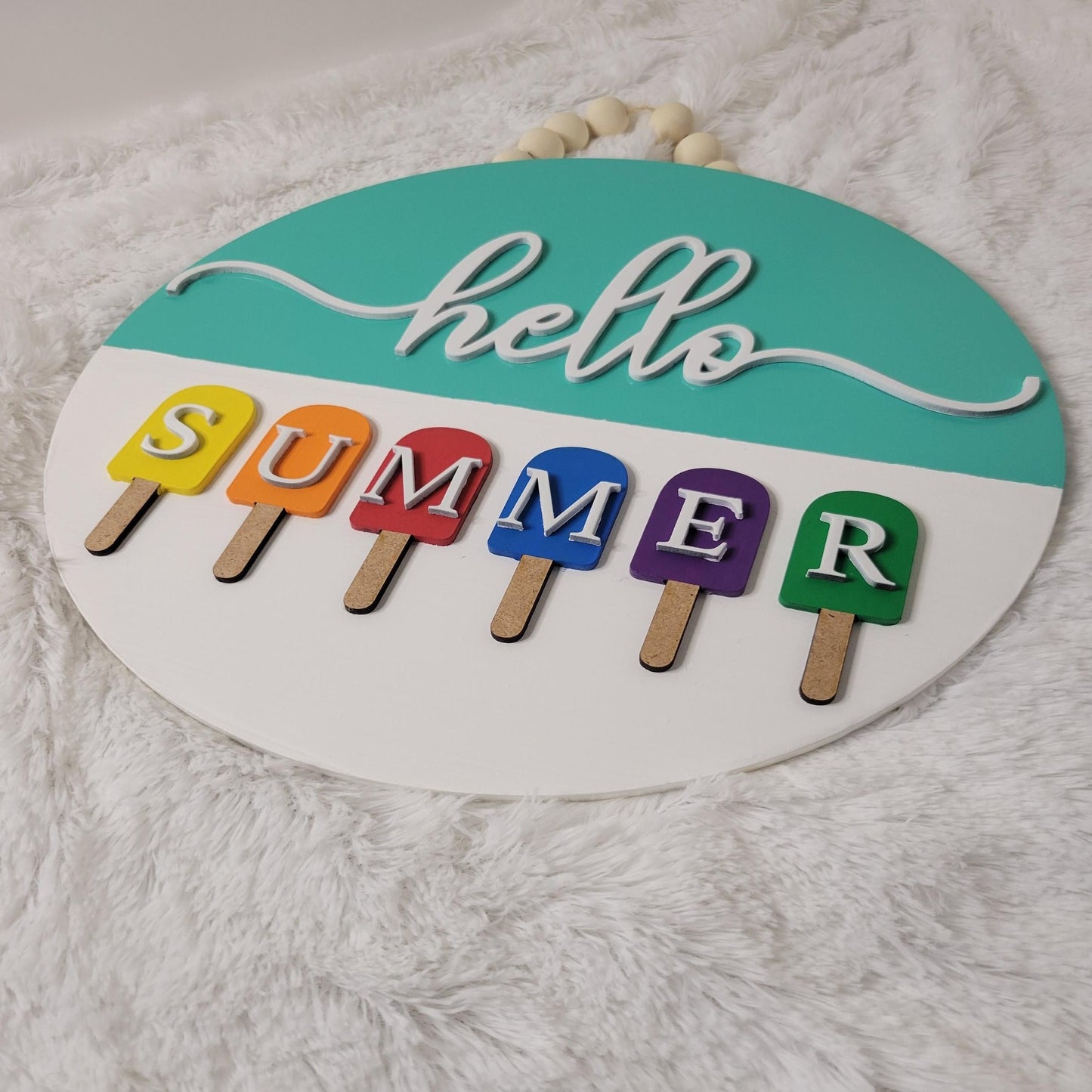 hello summer door hanger