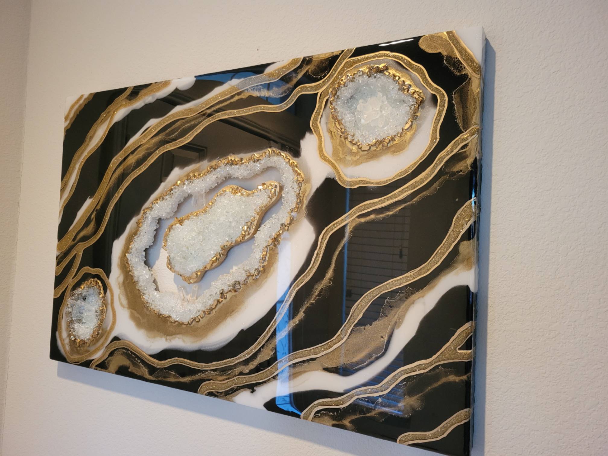 Luxury Resin Geode Wall Artwork