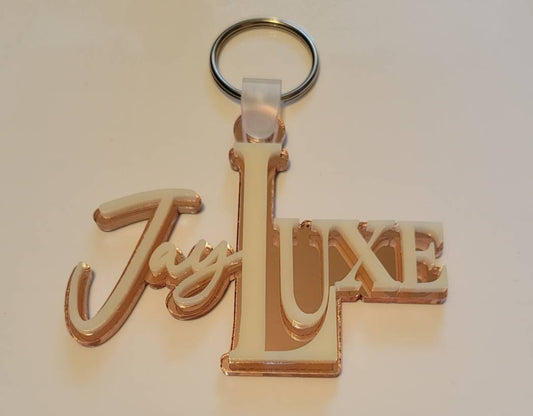 Double Layer Personalized Keychain