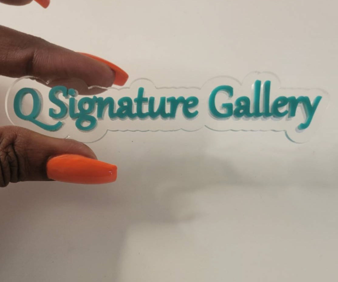 Q Signature Gallery acrylic watermark